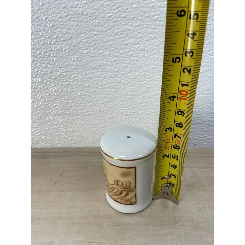 Vintage Utah White Ceramic Salt Shaker Travel Souvenir NOS